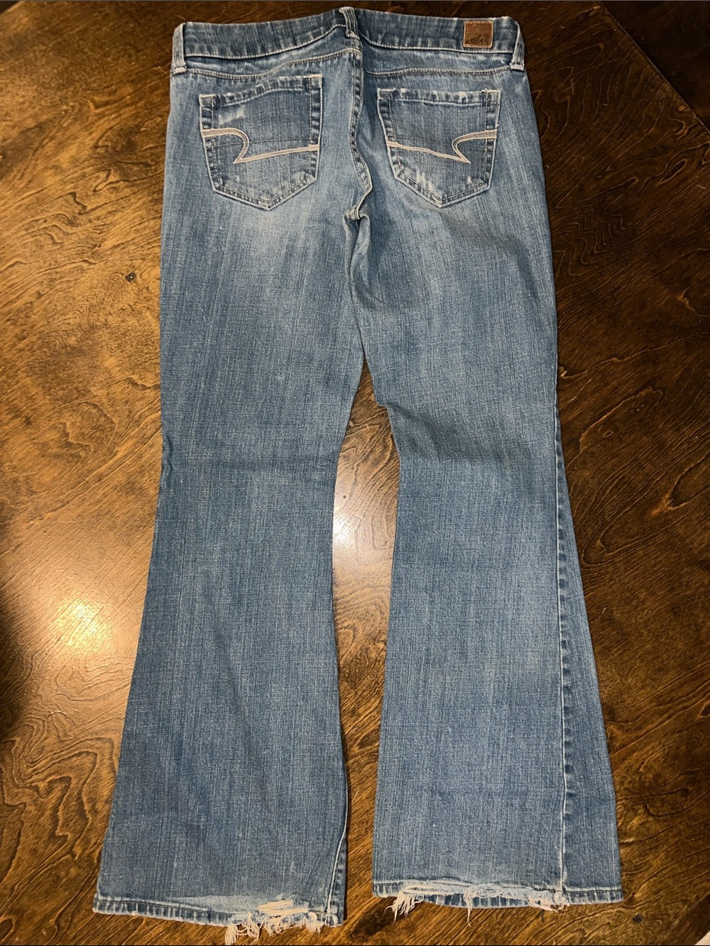 American Eagle Outfitters Medium Blue Wide Leg Jeans - Picture 3 of 4